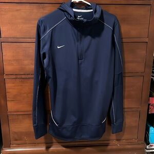 Nike dry fit half zip pullover w hood